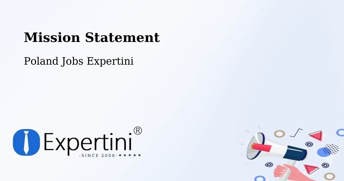 Corporate Mission – Stróża - Poland Jobs Expertini