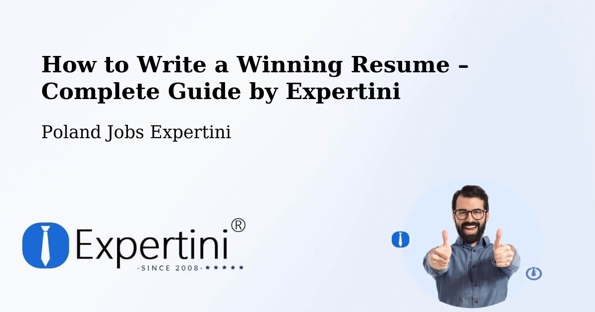 Resume Writing Guide for Job Seekers – Stróża - Stróża, Poland Jobs Expertini