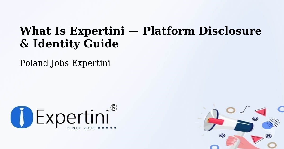 What Is Expertini — Platform Disclosure & Identity Guide – Stróża